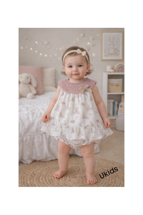 Jesusin Con Braguita Art.0181 'Familia Irina' Rosa Empolvado