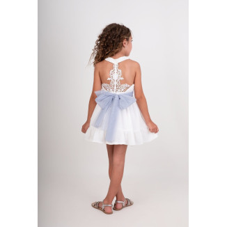 Vestido Niña Ceremonia. Color Celeste  