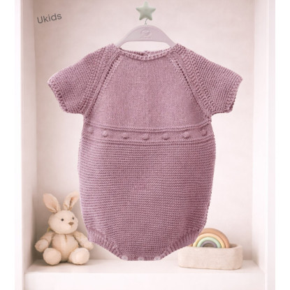 Body Bebe Art.8406 'Garbanzos' Rosa Empolvado