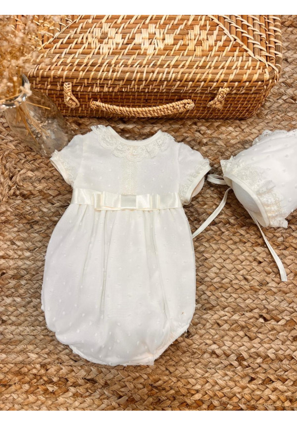 Pelele Plumeti Lazo Central Beige