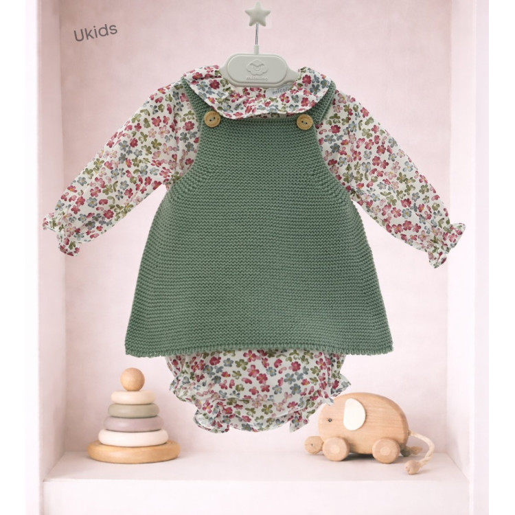 Conjunto Micolino Pichi Punto 3 Piezas Art.3004 \'Falrua Isabella\' Musgo