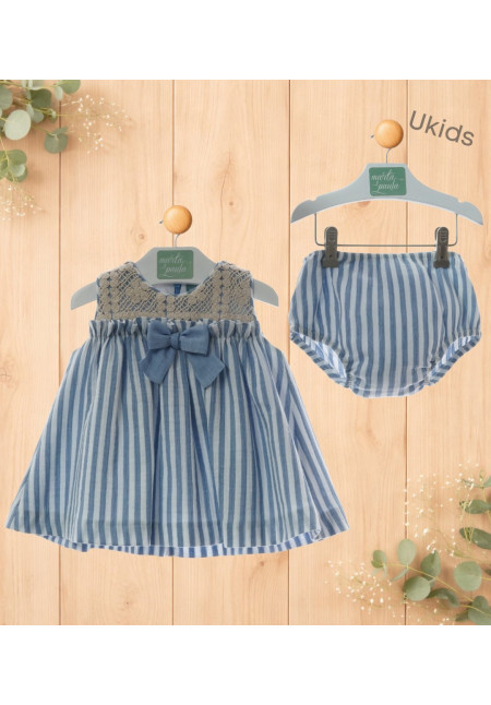 Vestido Bebe Con Braguita Art.0327 'Familia Nagare' Nautico