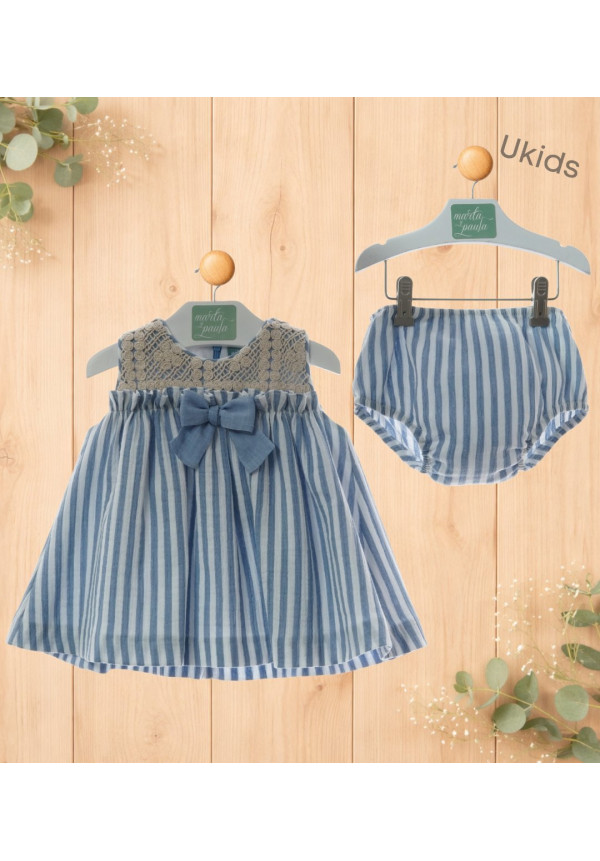 Vestido Bebe Con Braguita Art.0327 'Familia Nagare' Nautico