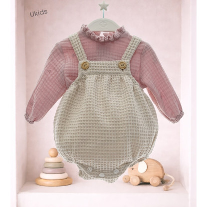 Conjunto Micolino 2 Piezas Art.3022 \'Familia Catarina\' Rosa Empolvado