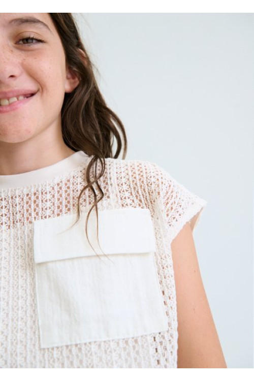 Twin Set Bolsillo Hueso