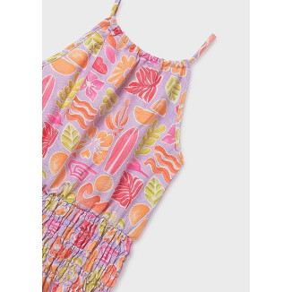 Vestido Estampado Tirantes Lilac