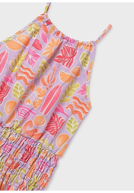 Vestido Estampado Tirantes Lilac