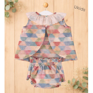 Jesusito Estampado 2 Piezas Bebé Niña Color Varios