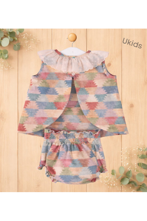 Jesusito Estampado 2 Piezas Bebé Niña Color Varios