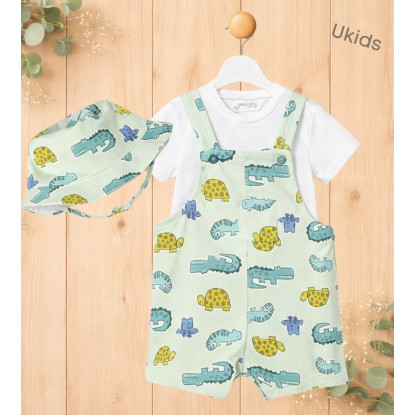 Conj. Peto Y Gorro Punto Manzana