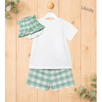 Conj. Pantalon Corto Y Gorro Manzana