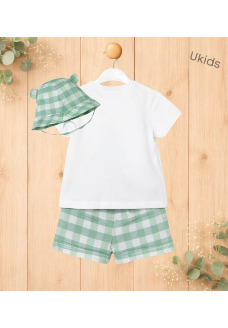Conj. Pantalon Corto Y Gorro Manzana