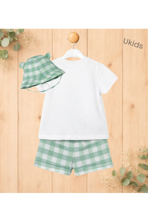 Conj. Pantalon Corto Y Gorro Manzana