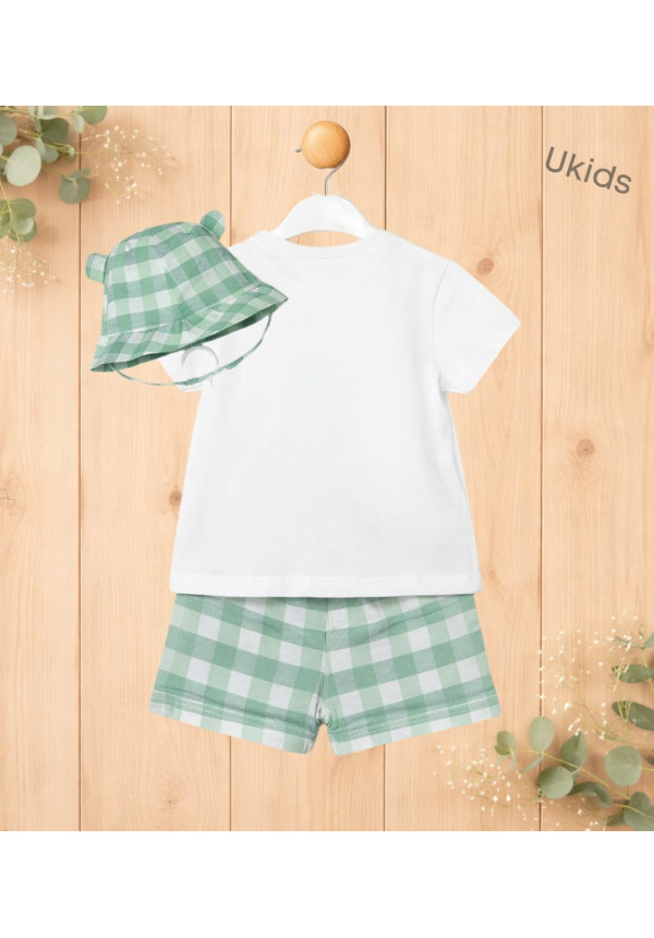 Conj. Pantalon Corto Y Gorro Manzana