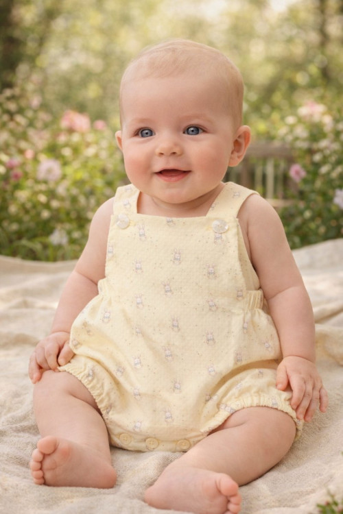 Peto Corto Niño Estampado 'Albor' Amarillo