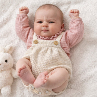 Conjunto Micolino 2 Piezas Art.3022 \'Familia Catarina\' Rosa Empolvado