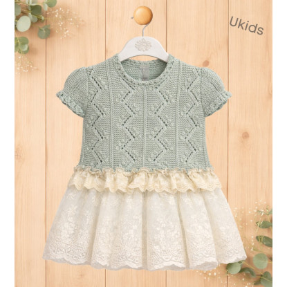 Top + Cubre Falda Praliné Verde Empolvado