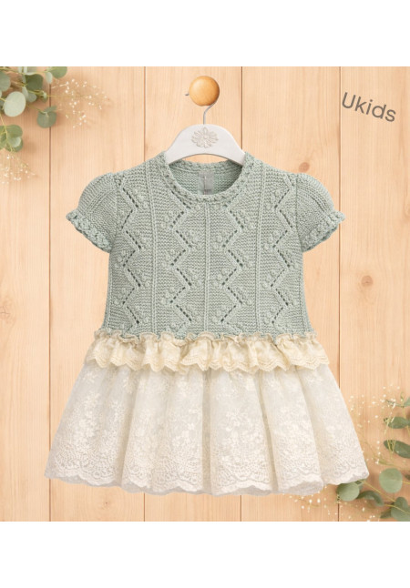 Top + Cubre Falda Praliné Verde Empolvado