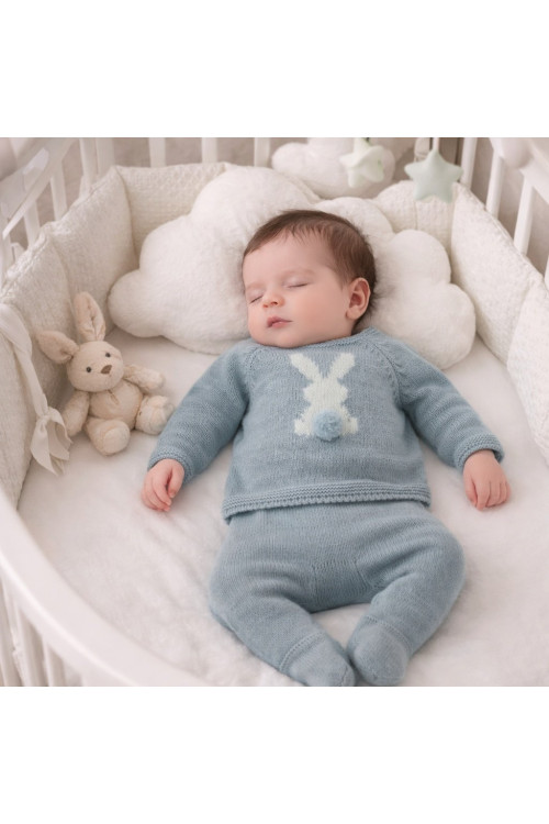 Conjunto Punto Bebe Art. 2016 Verde Seda