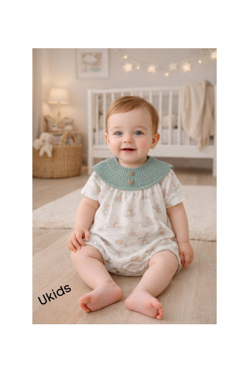 Pelele Art.0951 'Familia Irina' Verde Empolvado