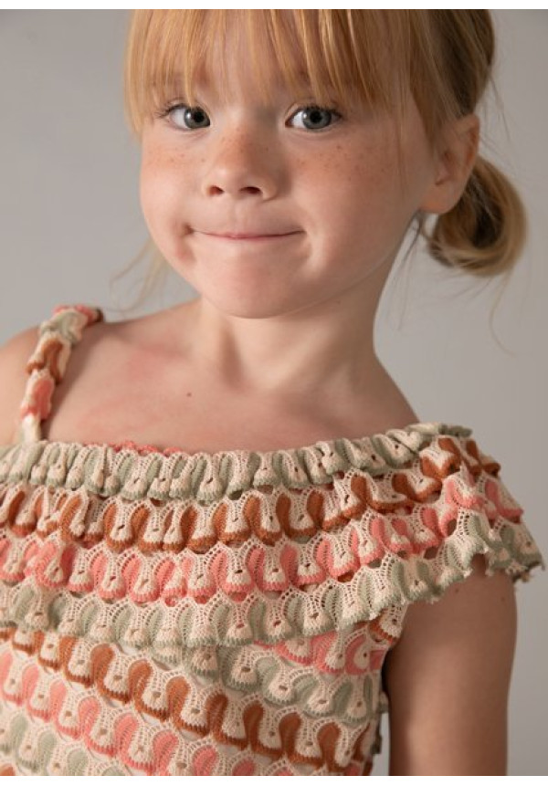 Conj. Short Punto Fantasia Mandarina