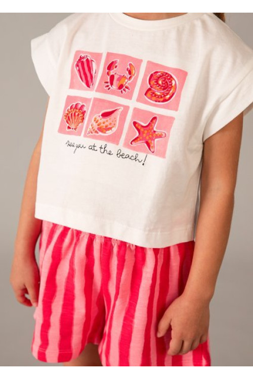 Conj. Short Felpa Flame Amapola