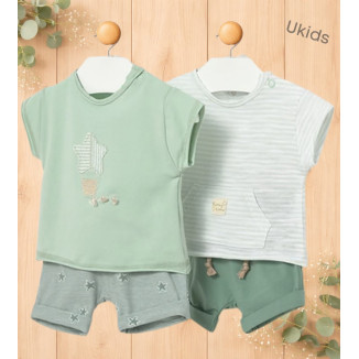 Conj. Punto 4 Piezas color Alga