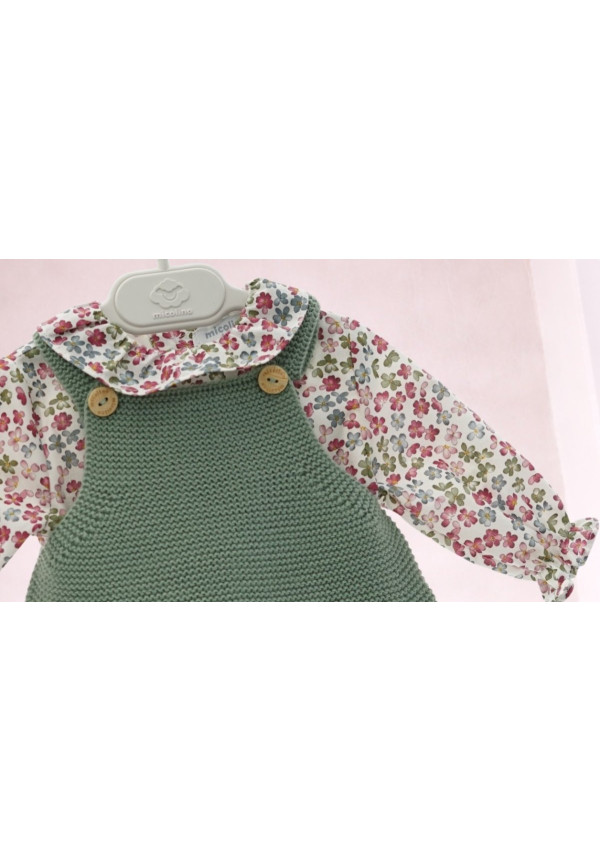 Conjunto Micolino Pichi Punto 3 Piezas Art.3004 \'Falrua Isabella\' Musgo