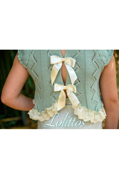 Top + Cubre Falda Praliné Verde Empolvado