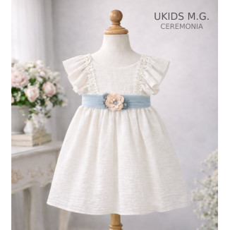 VESTIDO BÁMBULA M/FRANCESA LAZO océano