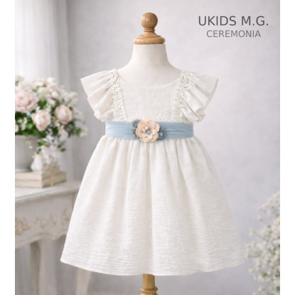 VESTIDO BÁMBULA M/FRANCESA LAZO océano