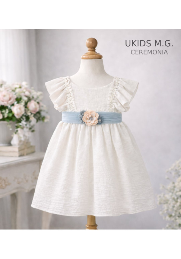 VESTIDO BÁMBULA M/FRANCESA LAZO océano