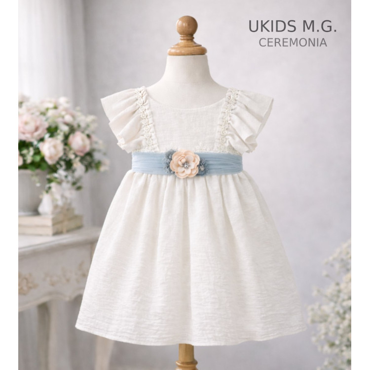 VESTIDO BÁMBULA M/FRANCESA LAZO océano