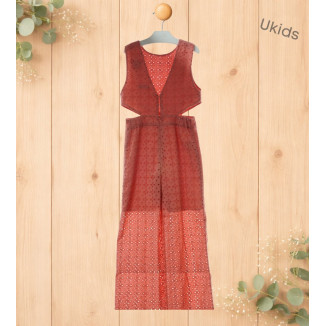 Mono Infantil Niña Art.1265 'Familia Maemuki' Coral