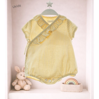 Body Cruzado Art.4629 'Rayas' Vainilla