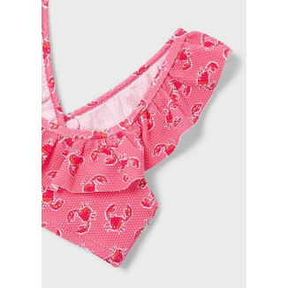 Bikini Estructura Estampado Geranio