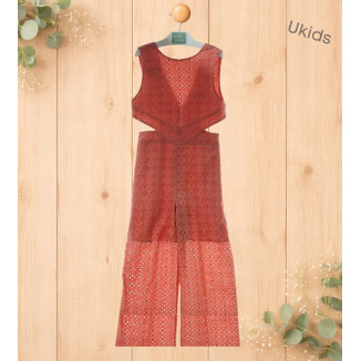 Mono Infantil Niña Art.1265 'Familia Maemuki' Coral