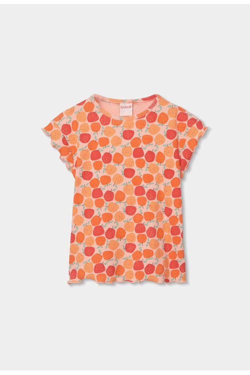 Pijama Canalé Estampado Niña Naranja