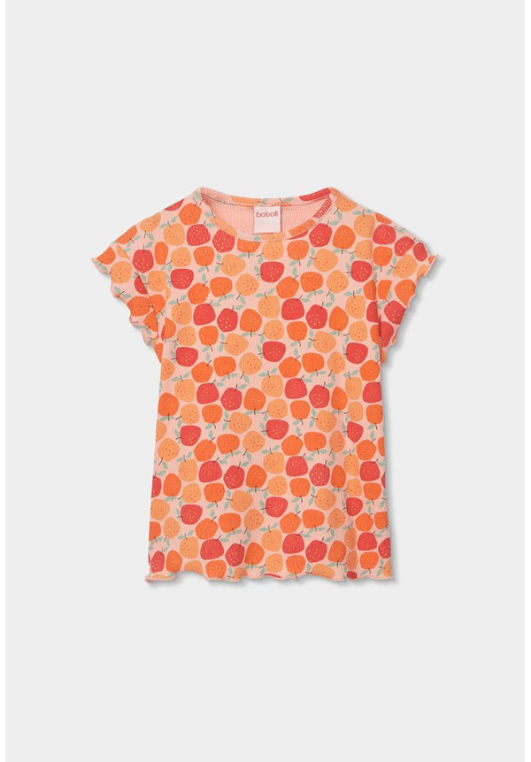 Pijama Canalé Estampado Niña Naranja