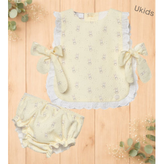 Conjunto Blusa + Braga 'Albor' Amarillo