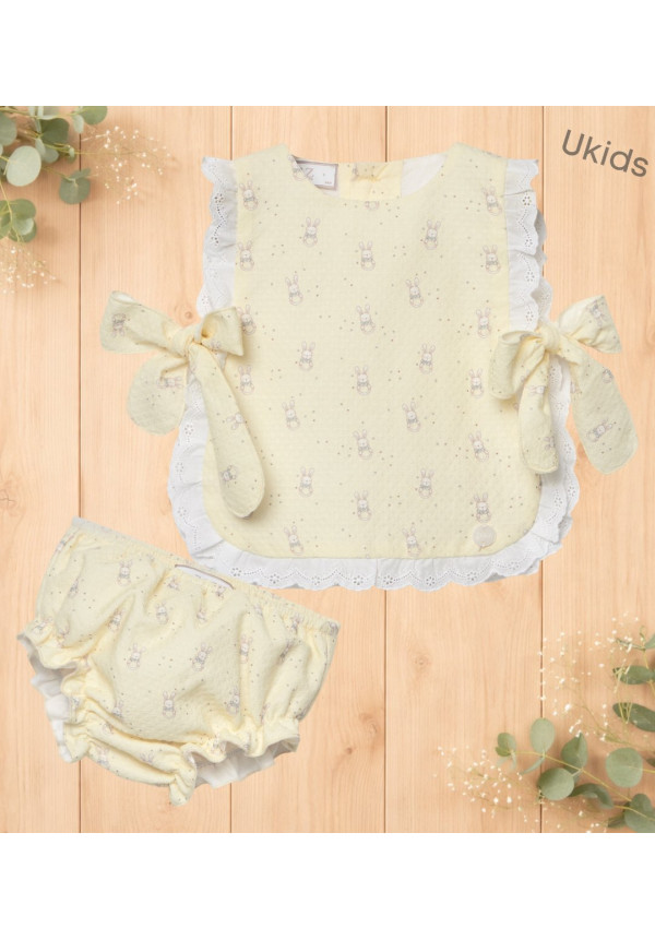 Conjunto Blusa + Braga 'Albor' Amarillo