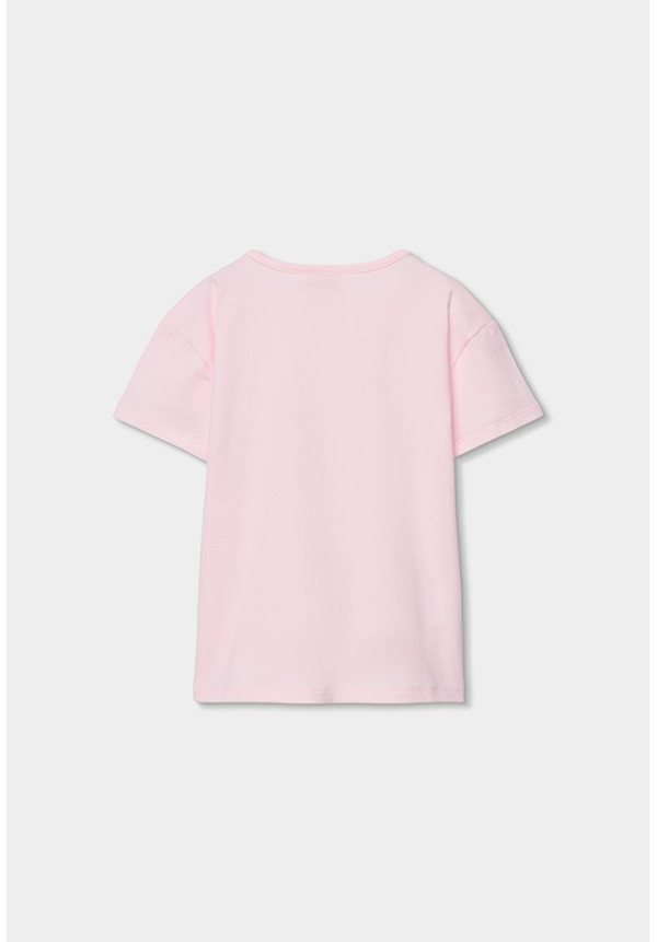 Pijama Punto Combinado Niña Rosa