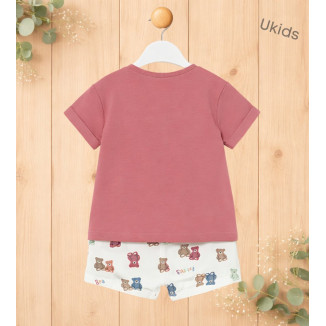 Conj. Pantalon Corto Punto Terracota