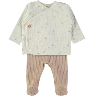 Conjunto Maxi Rib Easy Clovers Color Nude