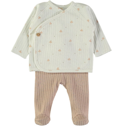 Conjunto Maxi Rib Easy Clovers Color Nude