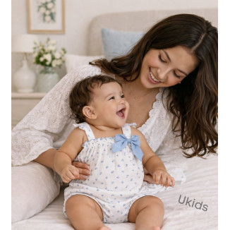 Pelele Corto Color Porcelana