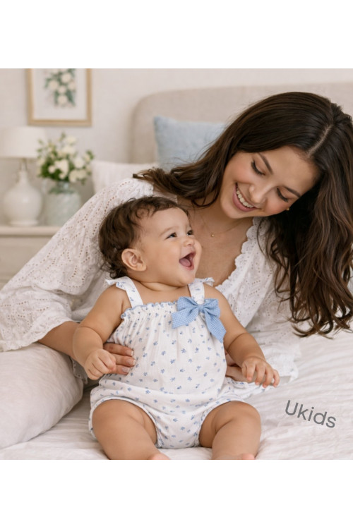 Pelele Corto Color Porcelana