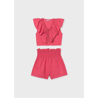 Conj. Short Volante Coral