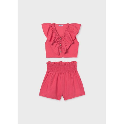 Conj. Short Volante Coral