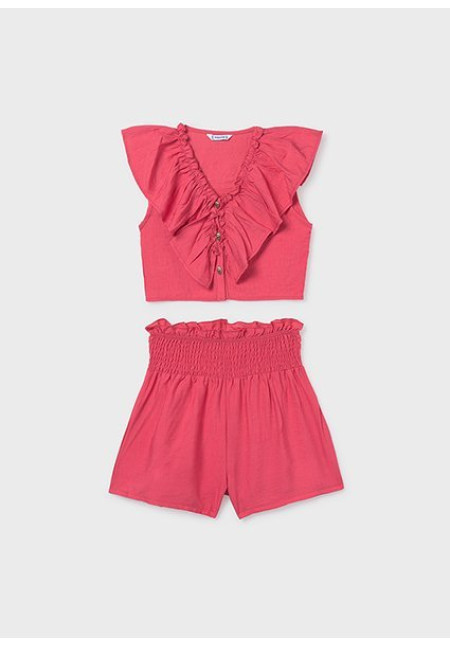 Conj. Short Volante Coral
